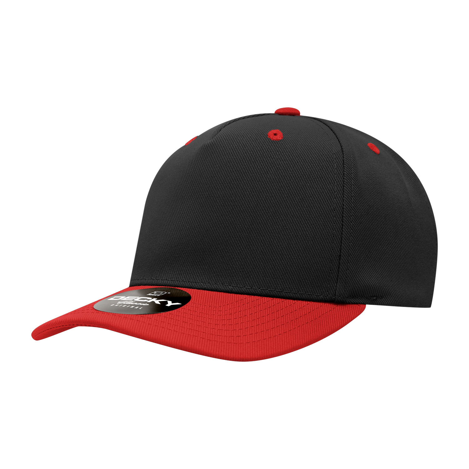 Decky Unisex 5 Panel Mid Profile Structured Polyester Cap – 6038
