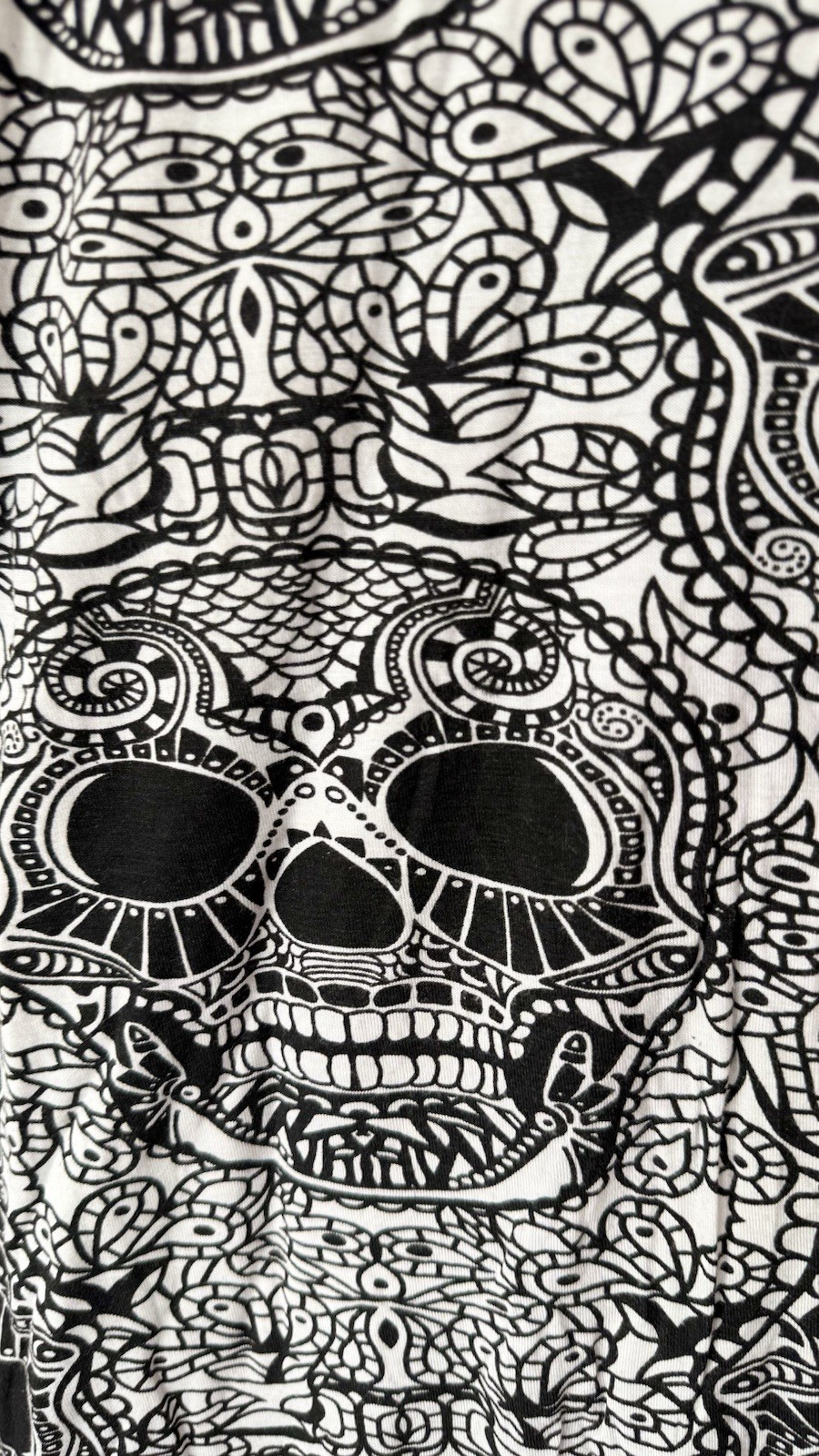 Boohoo Black & White Sugar Skull Halloween Bodycon Dress – Size US 8