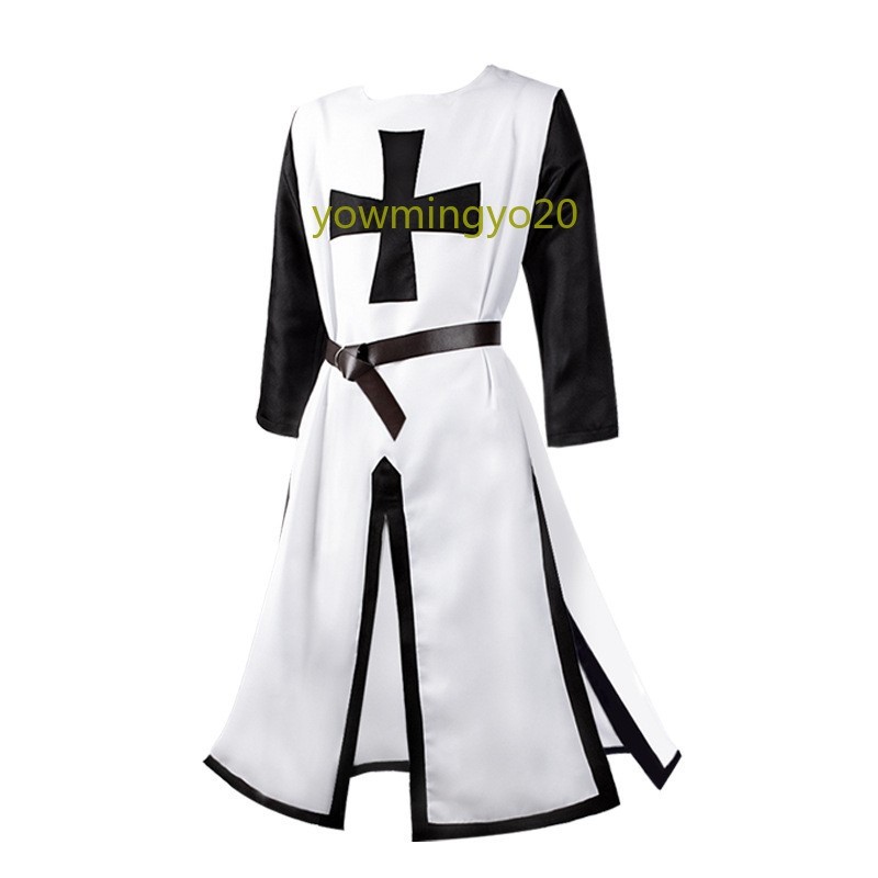 Middle Ages Renaissance Crusaders Knight Halloween Cosplay Performance Costume