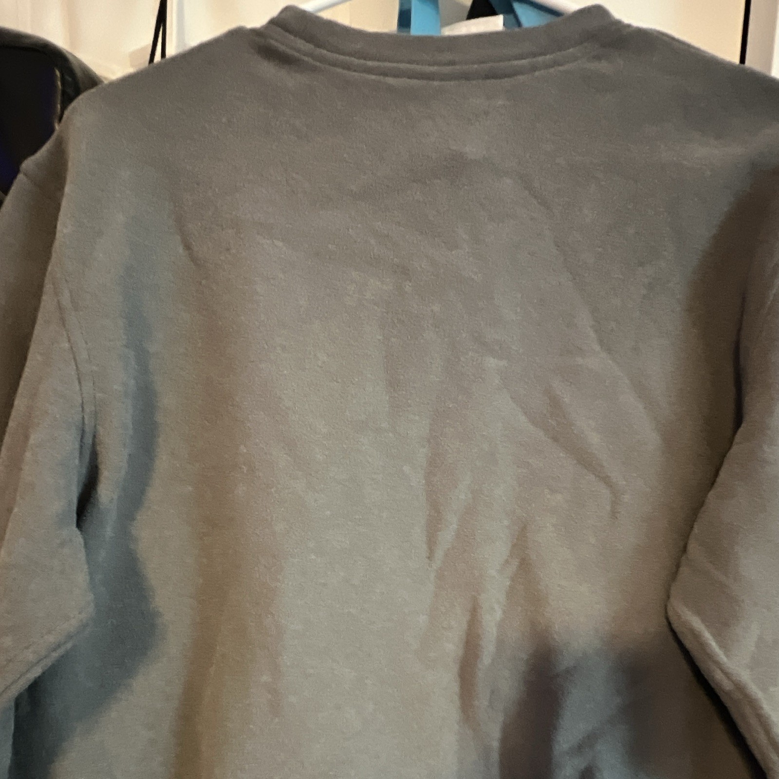 Vuori Men’s Gray Crewneck Pullover Fleece Sweatshirt Solid Long Sleeve S