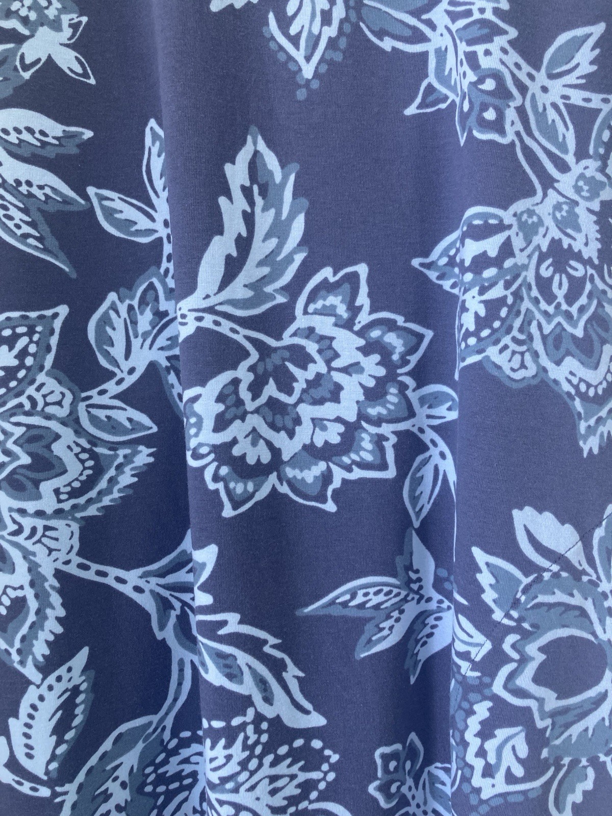 d&co. BEACH Blue White Floral Long Dress Sz 2XP Petite