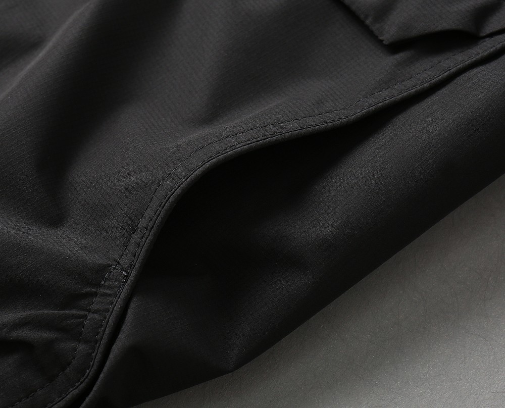 Prada 26SS New Men’s Red Logo Black Jacket Coat