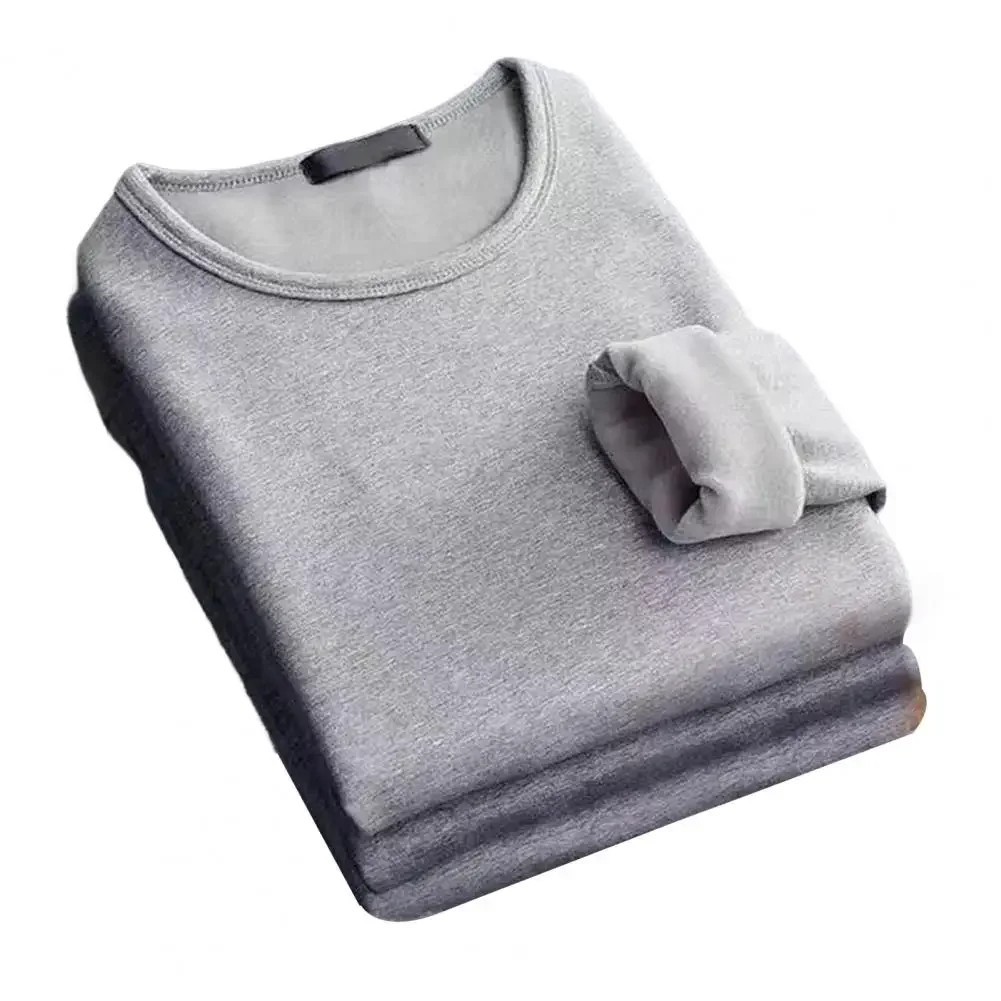 Mens Winter Thermal T Shirt Long Sleeve Fleece Lined Warm Base Layer Top