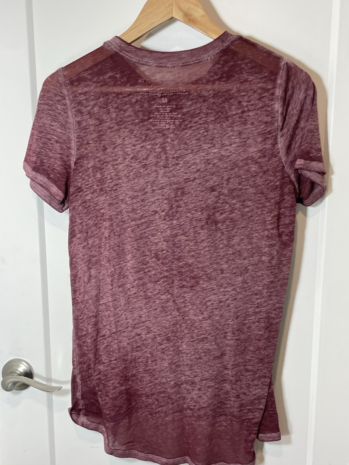 Gilmore Girls Tee Shirt Size M Burgundy Burnt Out Fitted Casual TV Show
