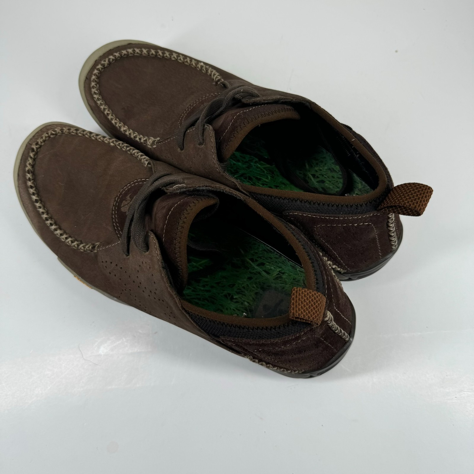 Cushe Baja Chill Men’s US 11 Dark Brown Suede Oxford Loafers Vibram Sole UM00131