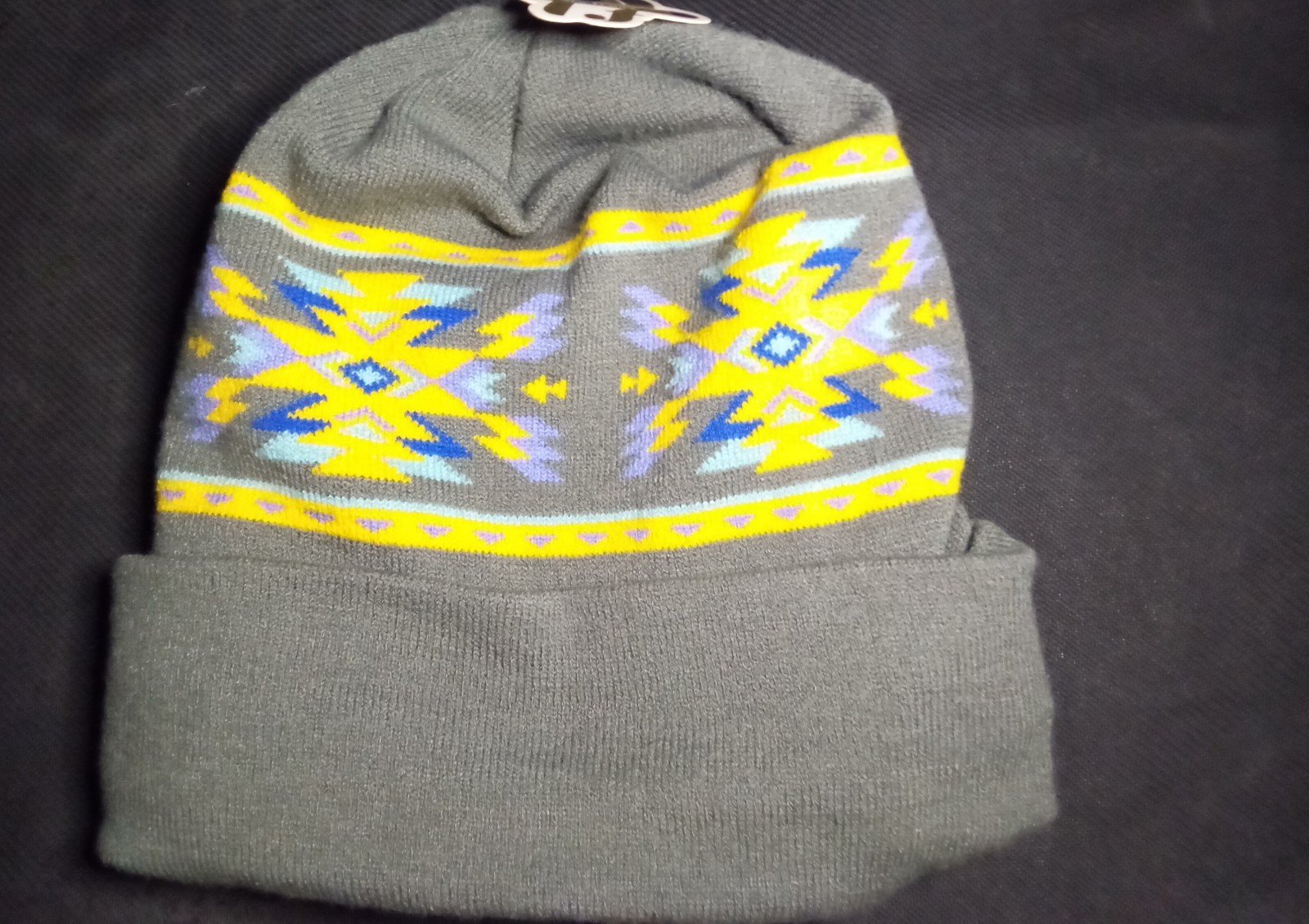 Native American Indian Navajo Print New League Beanie Never Worn