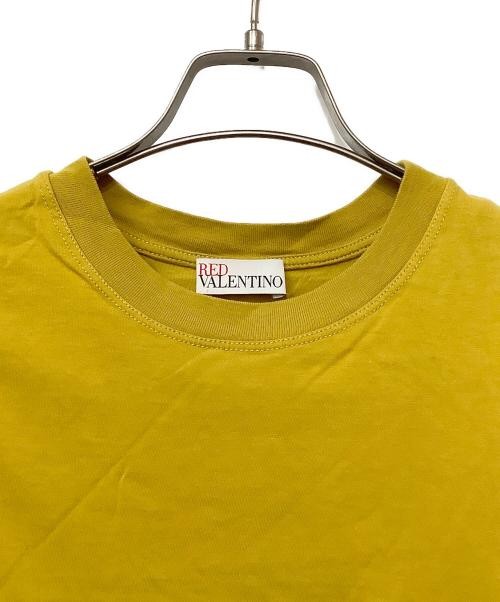 Red Valentino Ruffle Lace Sweatshirt XS Yellow Cotton Nylon Ladies Top