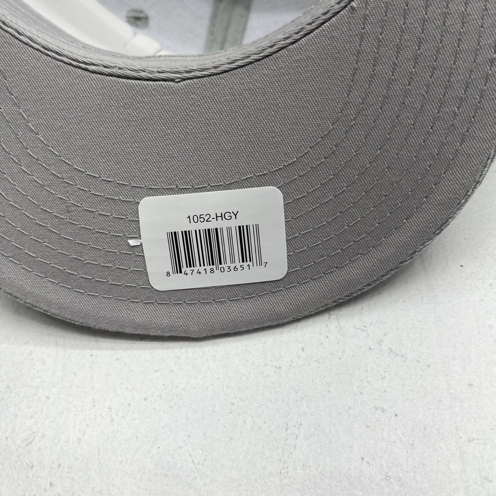 Decky Flat Bill Heather Gray Snap Back Hat Mens OS New