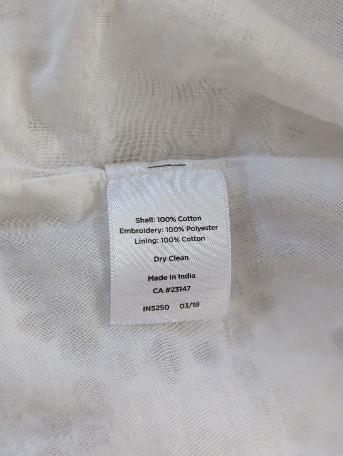 Talbots 8 White Eyelet Lace Shell Top Cotton Floral Sleeveless Peter Pan Collar