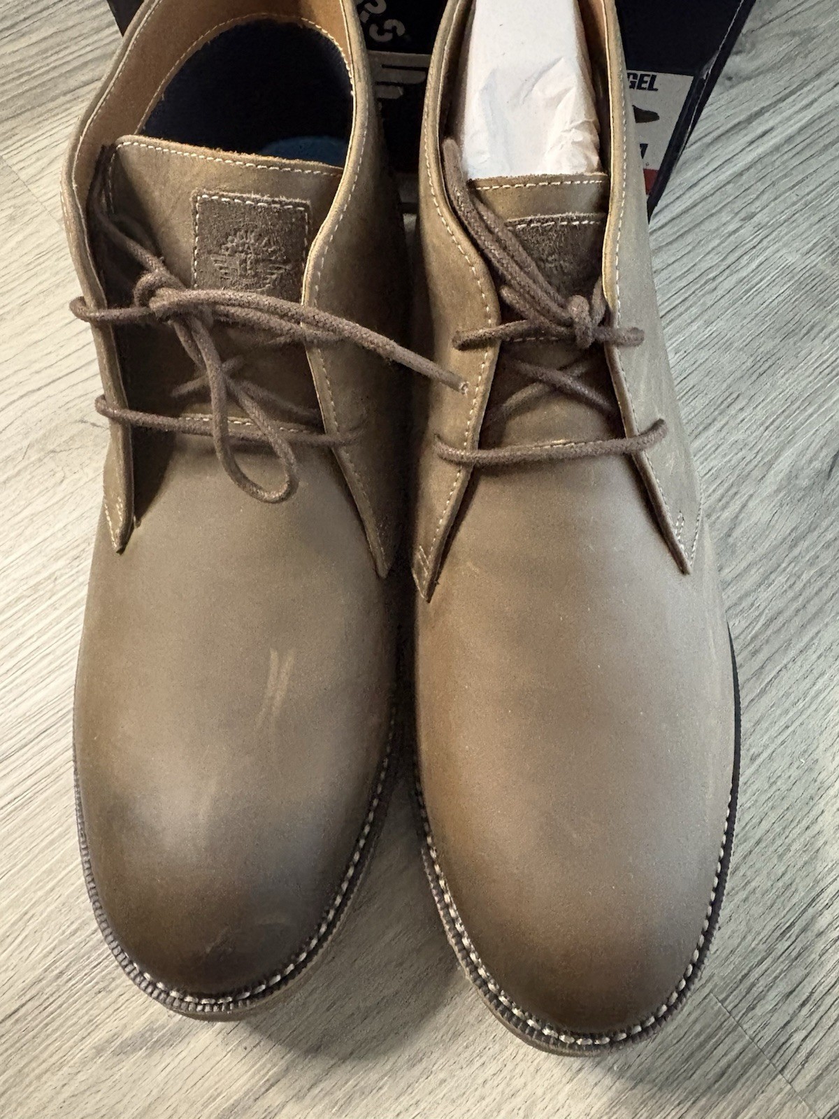Dockers Nigel Leather Chukka Boots Mens 10 Brown Business Casual Comfort NEW