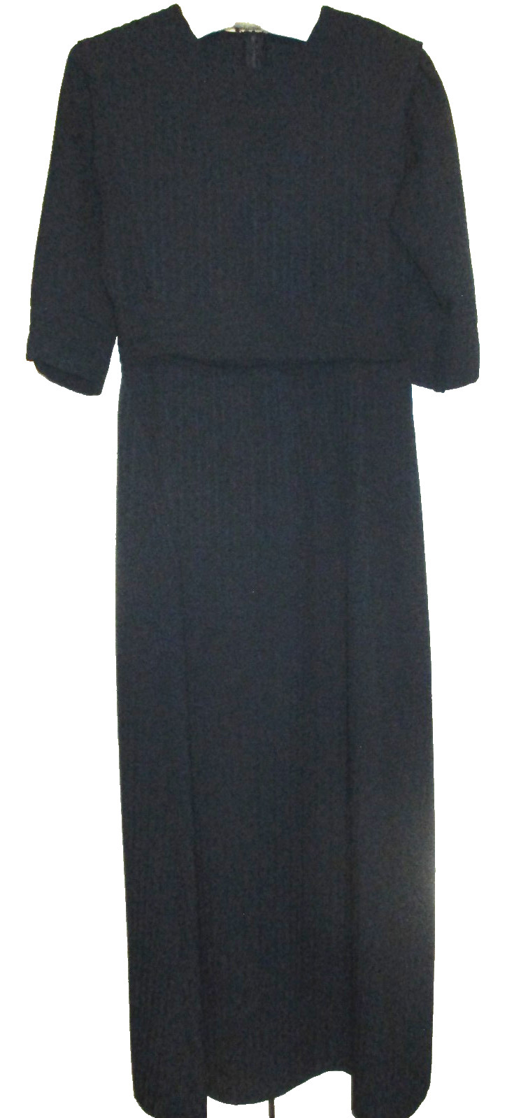 Tall Mennonite Handmade Modest Blue Waffle Cape Dress” 34” Bust x 28″ Waist