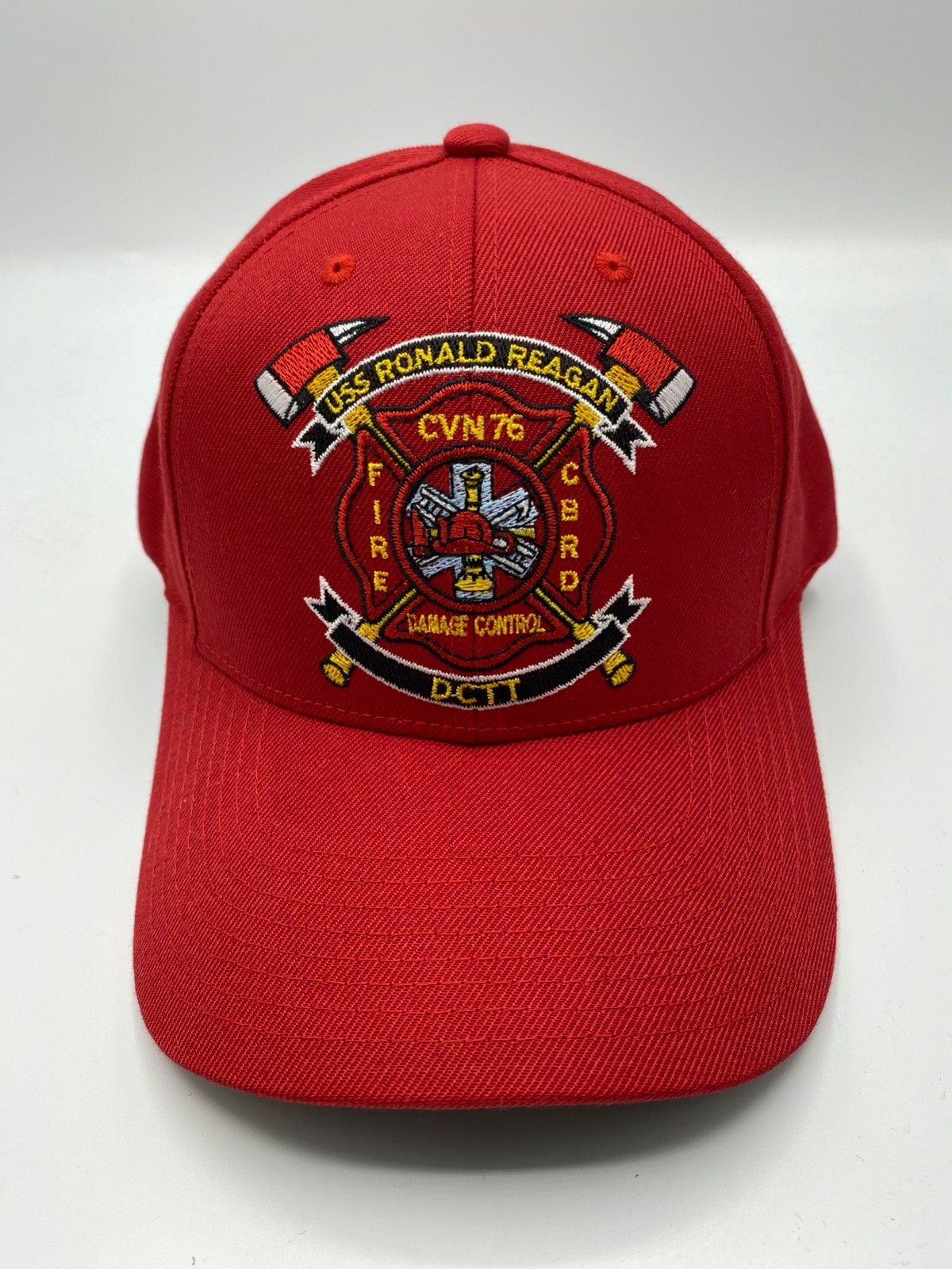 The Corps USS Ronald Reagan CVN 76 DCTT Red Baseball Cap Hat One Size